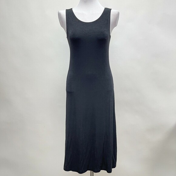 Travel Elegance Women's A-Line Dress Small Black Sleeveless - Picture 2 of 9
